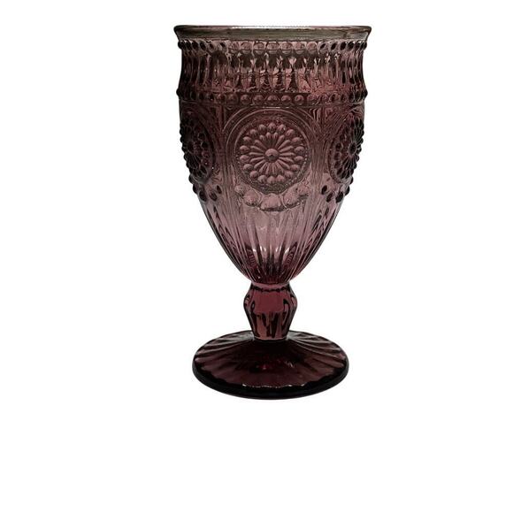 1 The Pioneer Woman Adeline Purple Goblet Drinking Glass. Replacement! - Picture 2 of 6